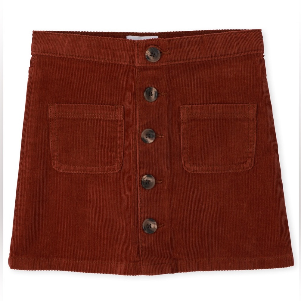 Children Place Rust Corduroy Girls Skirt